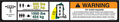 JLG 1001122507 Decal Warning Dual Cap