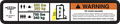 JLG 1001194234 Decal Warning Max Cap Ansi