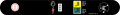 JLG 1001207105 Decal Stop & Aux Power Ansi