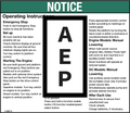 Genie 114257 Notice-Oper Inst Plat