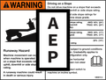 Genie 1284672 Warning- Runaway Machine- S-60/65 Xc Word