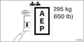 Skyjack 142374 Decal, Capacity, SJ40T