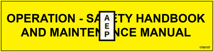 JLG 1700157 Decal Safety Handbook