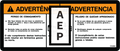 JLG 1703952 Decal Warning Crushing Lat
