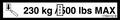 JLG 1704112 Decal 230 500 Max Cap