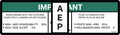 JLG 1704597 Decal Gradeability Ansi Fre