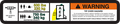 JLG 1704995 Decal 750# 500# Capacity Plf