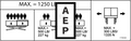 JLG 1705022 Decal Cap 1250Lb 568Kg Dual