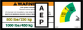 JLG 1705089 Decal Dual Cap 500#Dommtb