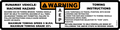 JLG 1705090 Decal Towing Instruction