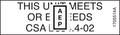 JLG 1705514, DECAL,CSA (BOOMS)