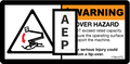 JLG 1706127 Decal Tip Over Eng