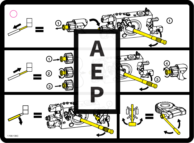 JLG 1706139 Decal Manual Descent