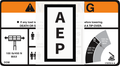 JLG 1707014, DECAL,WARNING DUAL CAPACITY