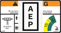 JLG 1707016, DECAL,WARNING DUAL CAPACITY