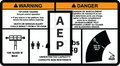 JLG 1707047 Decal Cap 500Lb Can Fre