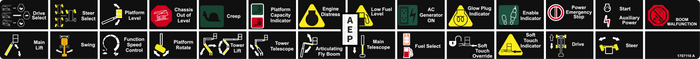 JLG 1707110 Decal Leend Pltf