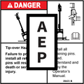 Genie 28423 Danger-Install Pins