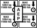 JLG 2902304 Decal Kit Max Tire Load
