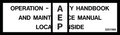JLG 3251569 Decal Nameplate Operation Handbook