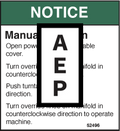 Genie 52496 Notice-Manual Rotation