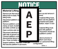 Genie 62709 Notice-Matl Lft Oper Ins