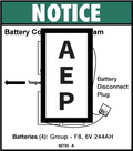 Genie 62735 Notice-Batt Connect- Dc