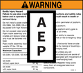 Genie 72976 Warning-43/5390 Piperack