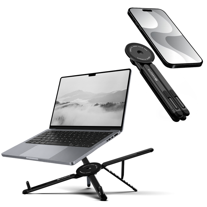 Amkette Ergo Fold Pro Laptop and Magnetic Phone Stand