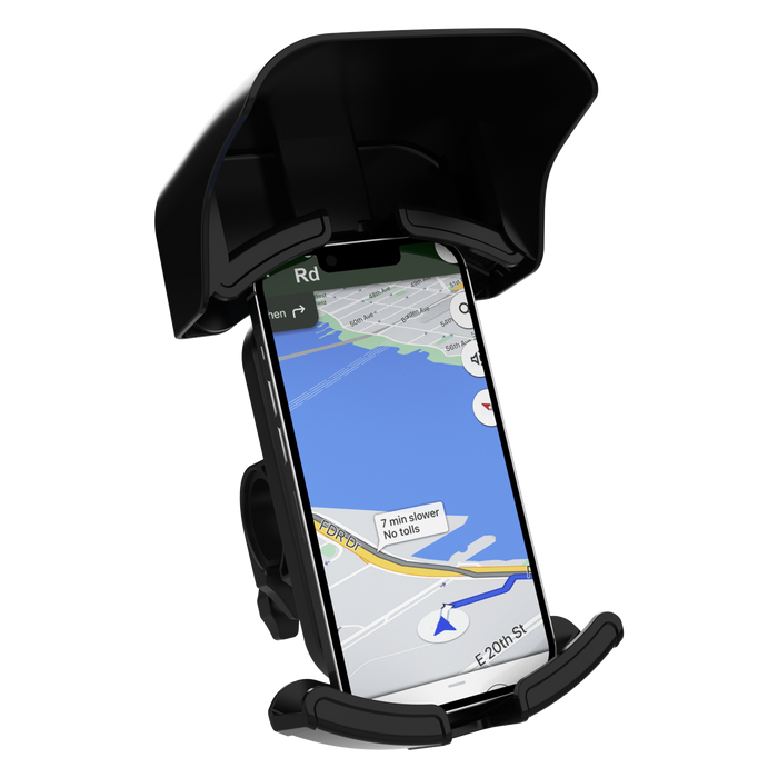 Amkette iGrip Secure X2 Bike Phone Holder Handlebar Mount with Sunshade