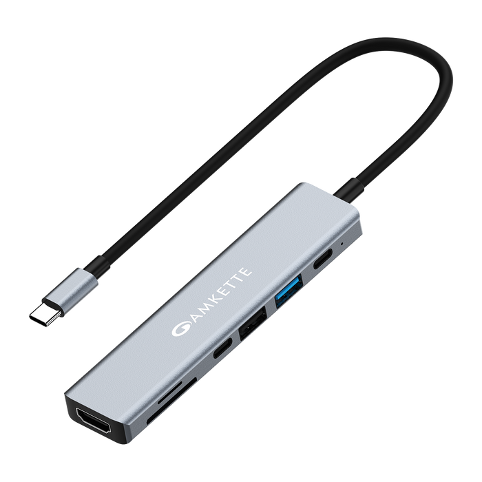 Amkette USB C 7-in-1 Multiport Dock