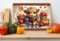 Apple of My Pie Cutting Board – Fall Highland Cow Kitchen Decor