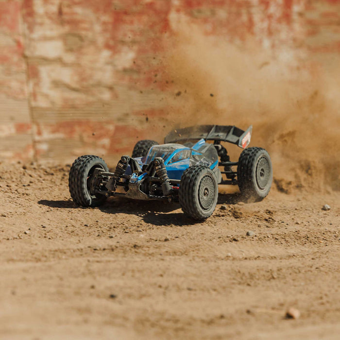 ARRMA Typhon Grom BLX red/black studio shot