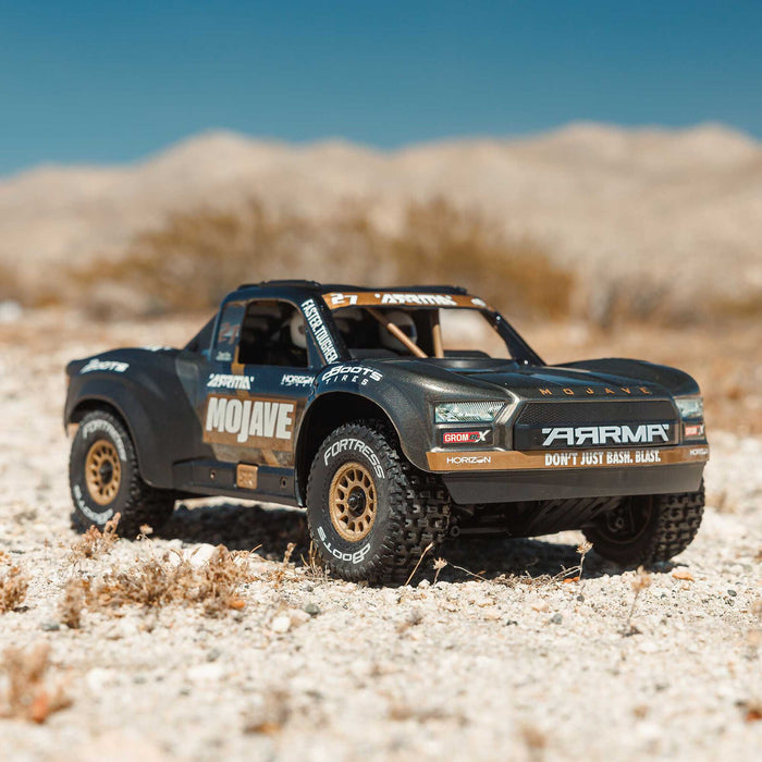 ARRMA MOJAVE GROM 223S BLX vehicle dimensions diagram