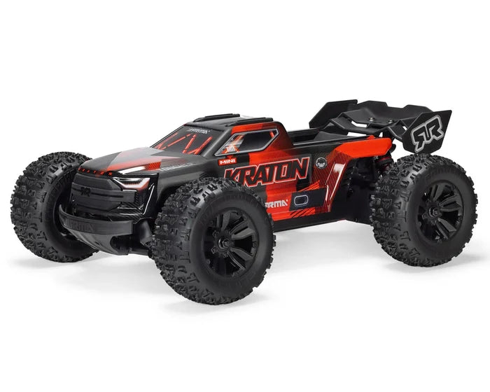 Arrma Mini Kraton 3S BLX 4X4 1/16 RTR Brushless Speed Monster Truck (Black/Red) w/2.4GHz Radio