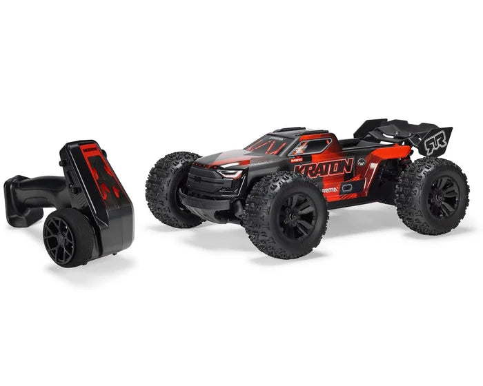 Arrma Mini Kraton 3S BLX 4X4 1/16 RTR Brushless Speed Monster Truck (Black/Red) w/2.4GHz Radio
