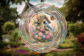 Bluebird Garden Cottage Wind Spinner – Birdhouse Garden Deco