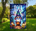 Boo Gnome-12 × 18 Garden Flag (Single-Sided)