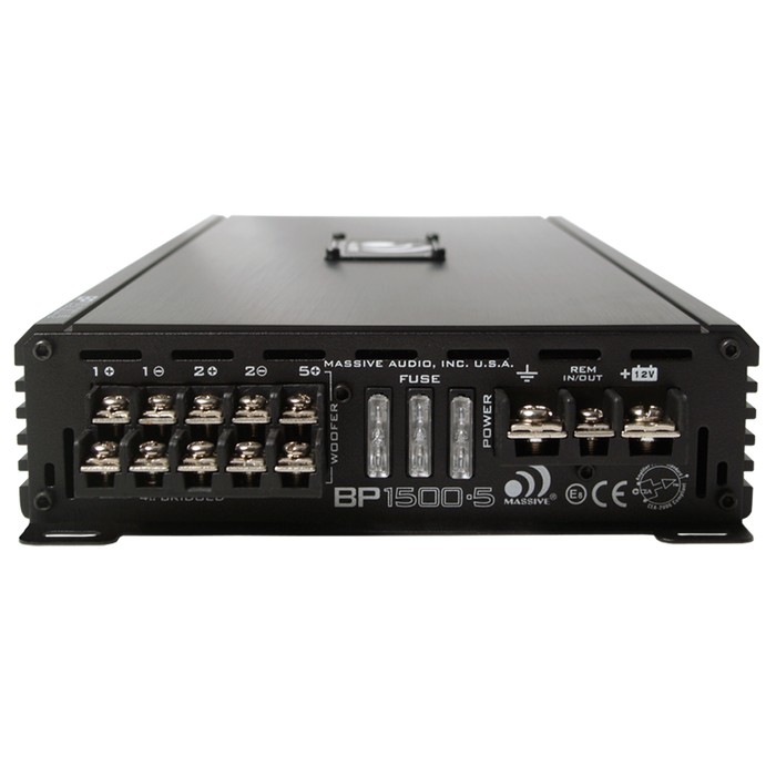BP1500.5 V2 - 80 Watts RMS x 4 + 500 Watts @ 2 Ohm Full Range 5 Channel Amplifier