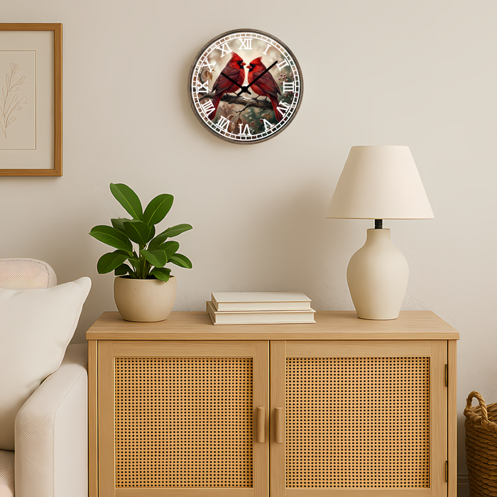 Cardinal Nature Wall Clock