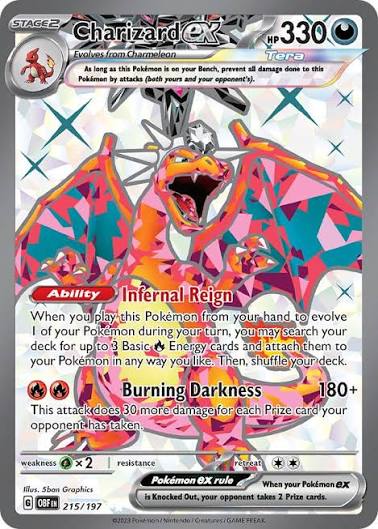Charizard ex 215/197 Special Illustration Rare Obsidian Flames Near Mint