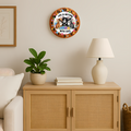 Cute Cat Wall Clock – 12″ Glass, Silent Non-Ticking