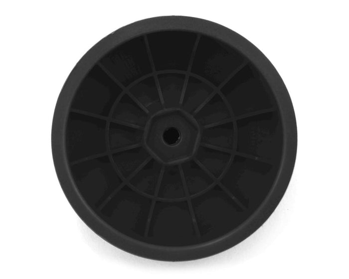 DE Racing "Speedline" 2.2 1/10 Buggy Front Wheels (4) (B6/RB6) (Black) w/12mm Hex