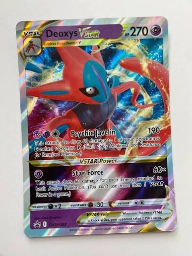 Deoxys VSTAR Jumbo Promo Card SWSH268 Near Mint