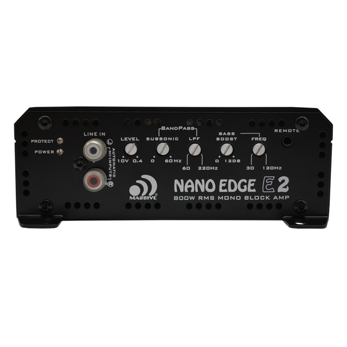 E2 - 800 Watts RMS x 1 @ 1 Ohm Mono Block Amplifier