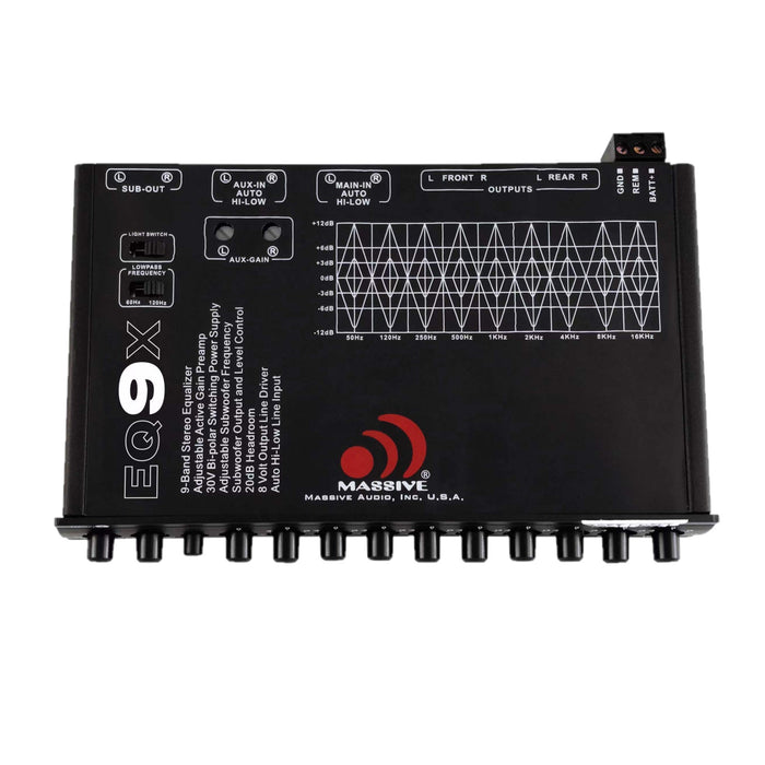 EQ9X - 9 Band Car Audio Graphic Equalizer