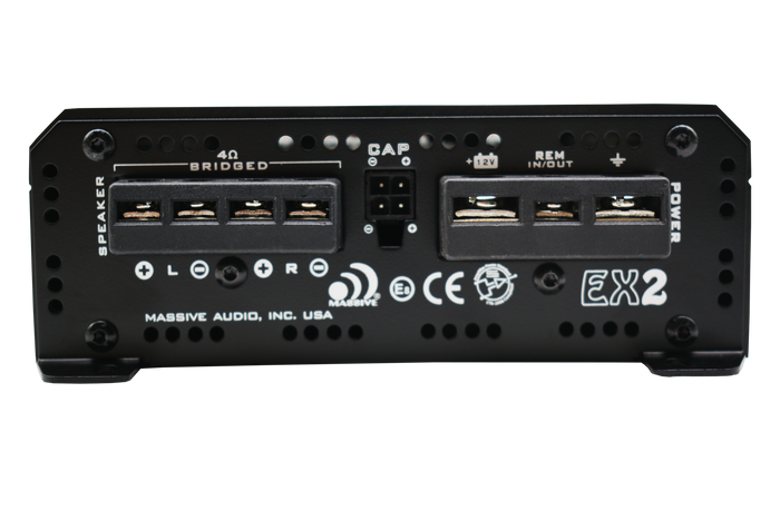 EX2 - 120 Watts RMS x 2 @ 4 Ohm 2 Channel Amplifier