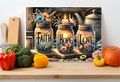 Faith • Hope • Love Mason Jar Floral Cutting Board – Farmhouse Kitchen Decor