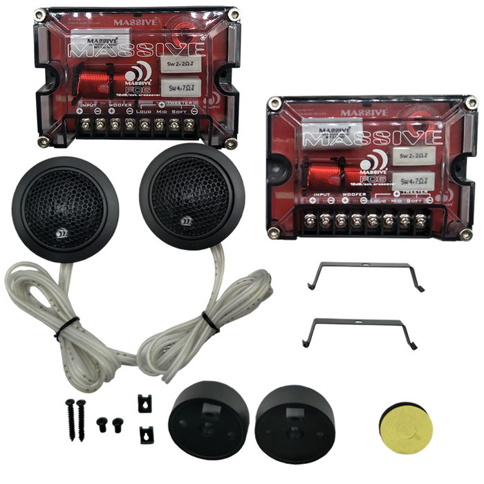 FC6 - 6.5" 150 Watts RMS Component Kit Speakers (PAIR)
