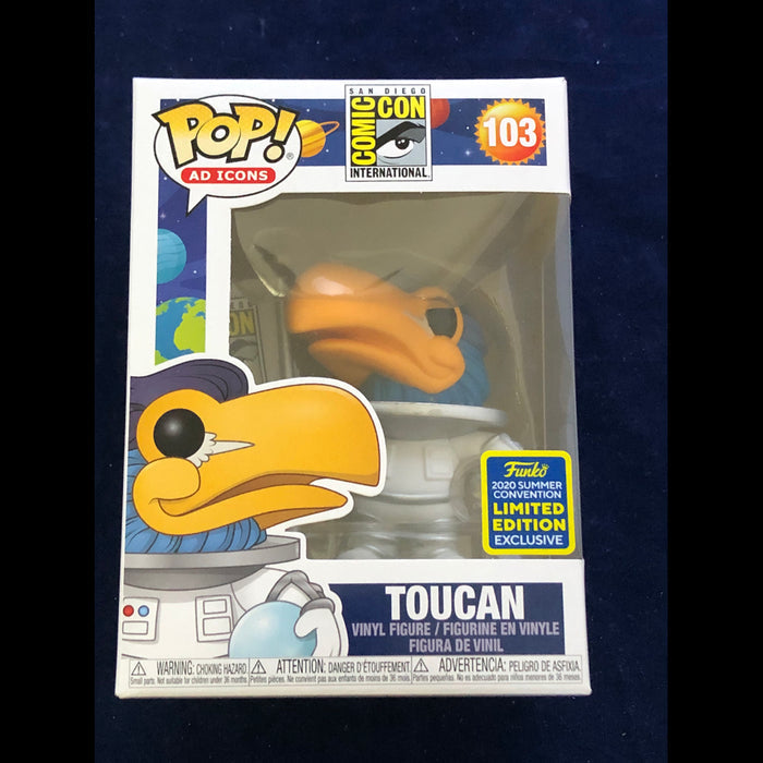 Funko Pop Ad Icons Toucan Astronaut White Summer Convention